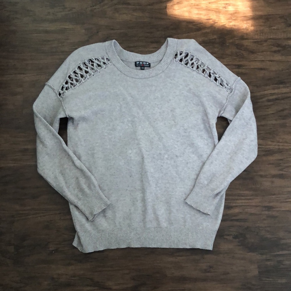 Mauve Cut Out Sweater Size M